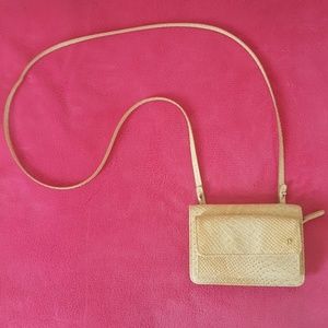 Golden crossbody purse